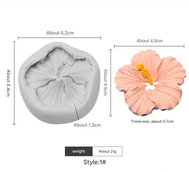Lily flower silicone mould Style 2