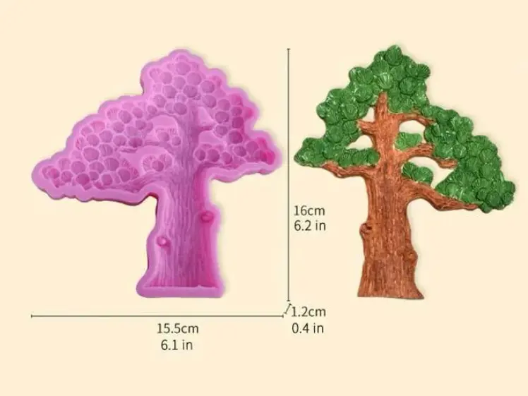 Large Detailed tree silicone mould Style 2