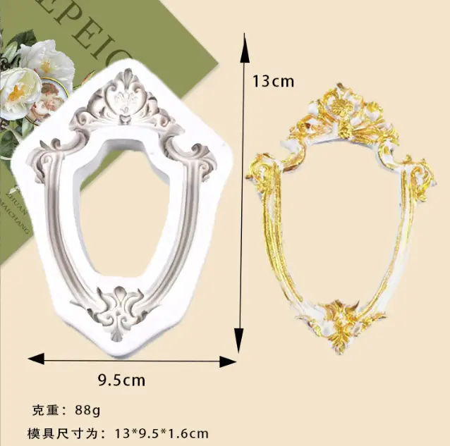 Detailed Vintage Frame silicone mould