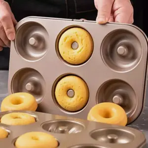 Non Stick 6 Cavity Doughnut Muffin Tray Style 2