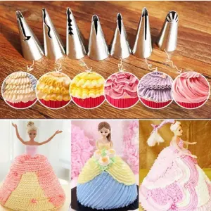 7 pcs Frill Icing Piping Nozzle set