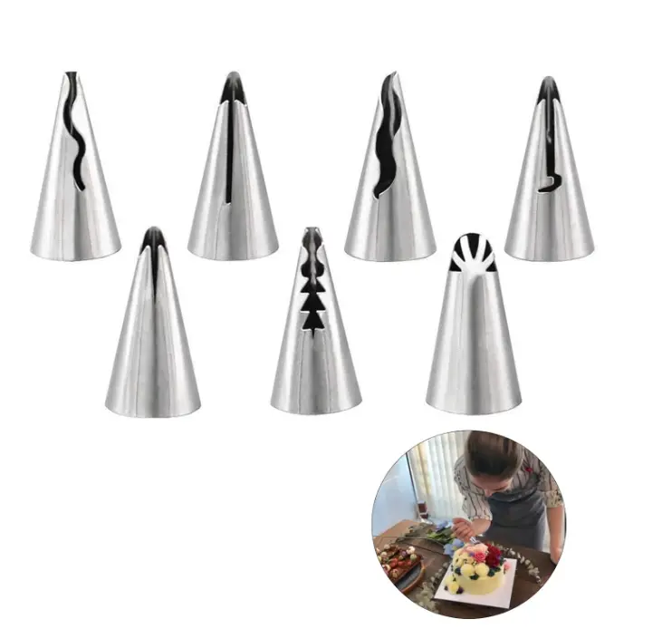 7 pcs Frill Icing Piping Nozzle set