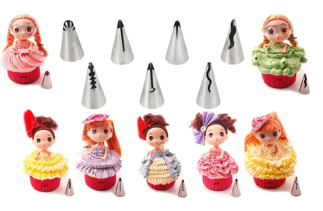 7 pcs Frill Icing Piping Nozzle set