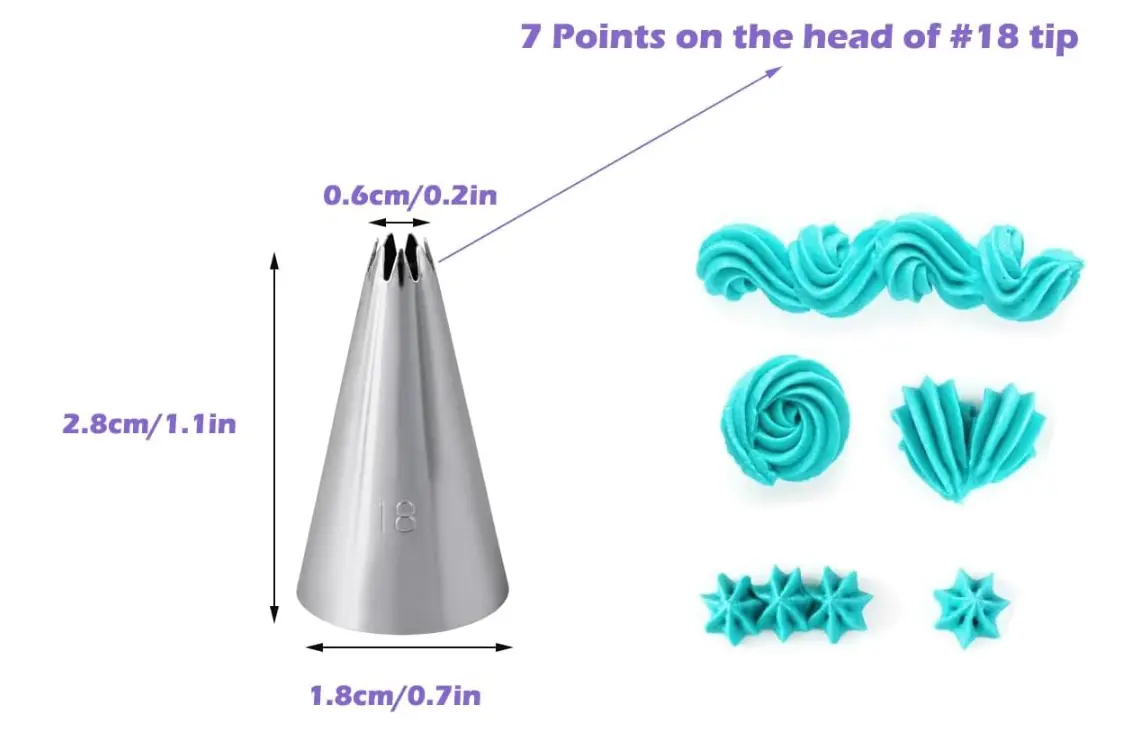 Icing Piping Nozzle – No. 18