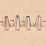 4 pcs Icing Piping Nozzle set