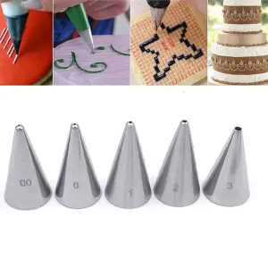 5 pcs Writing Icing Piping Nozzle set