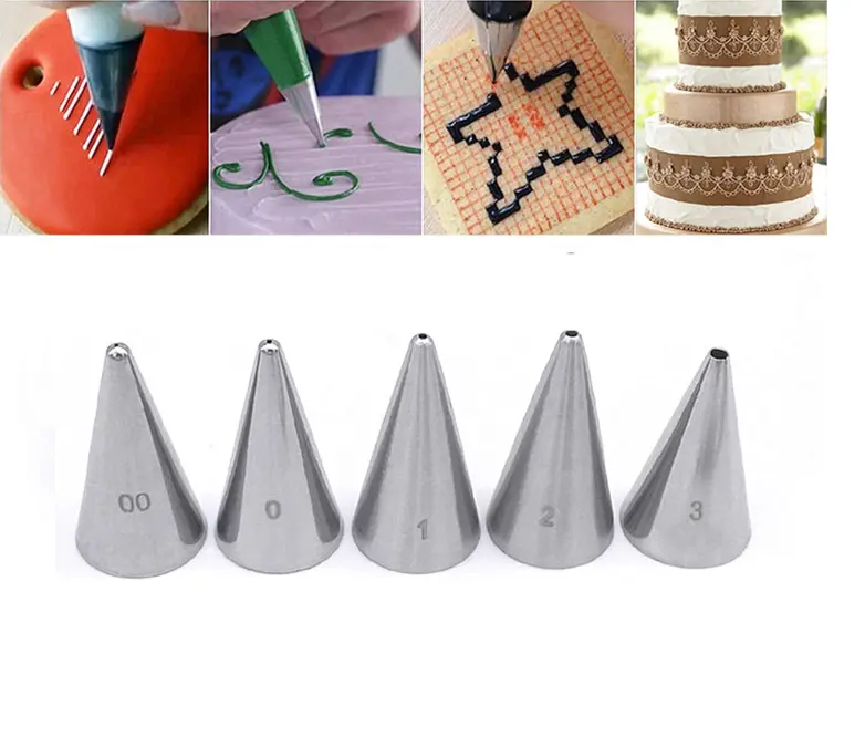 5 pcs Writing Icing Piping Nozzle set