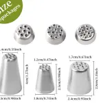3 pcs Grass hair fur piping tip nozzle multi opening tip 233,234,235