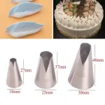 3 pcs V-shaped Wave Icing Piping Nozzle set
