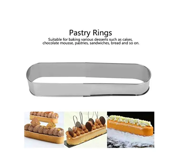 Stainless Steel Long Oval Cake Mousse Ring