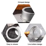 Aluminum Tapered Round Cake Push Pan Removable Bottom Cake Mould (14 inch)