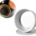 Aluminum Tapered Round Cake Push Pan Removable Bottom Cake Mould (10 inch)