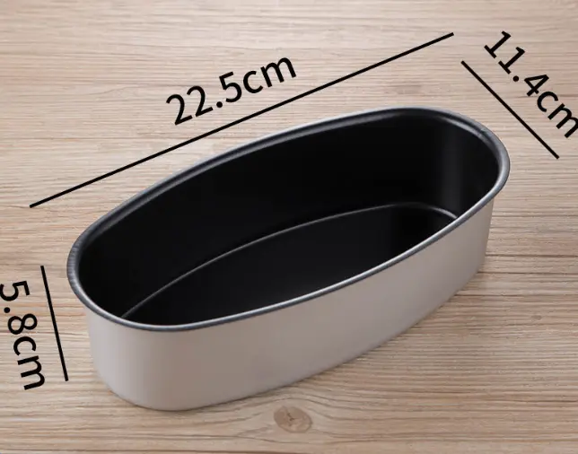 Non-Stick Cake Pan 9 Inch Oval Shape Non-Stick Aluminum Cheese Pan
