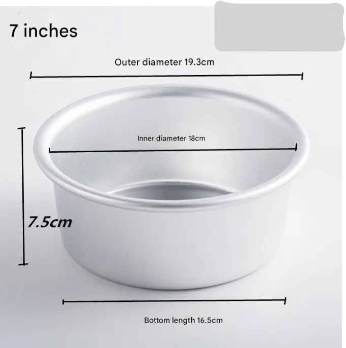Aluminum Round Cake Pan Mould (7 inch)