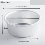 Aluminum Round Cake Pan Mould (9 inch)