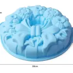 Large Bow with flowers shape Non-Stick Flexible Cake Mould