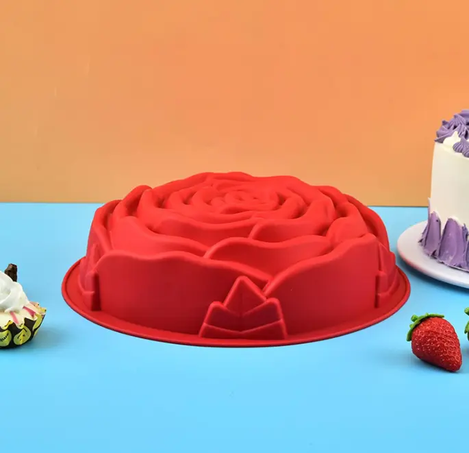 Rose shape Non-Stick Flexible Cake Mould
