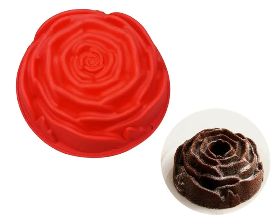 Rose shape Non-Stick Flexible Cake Mould
