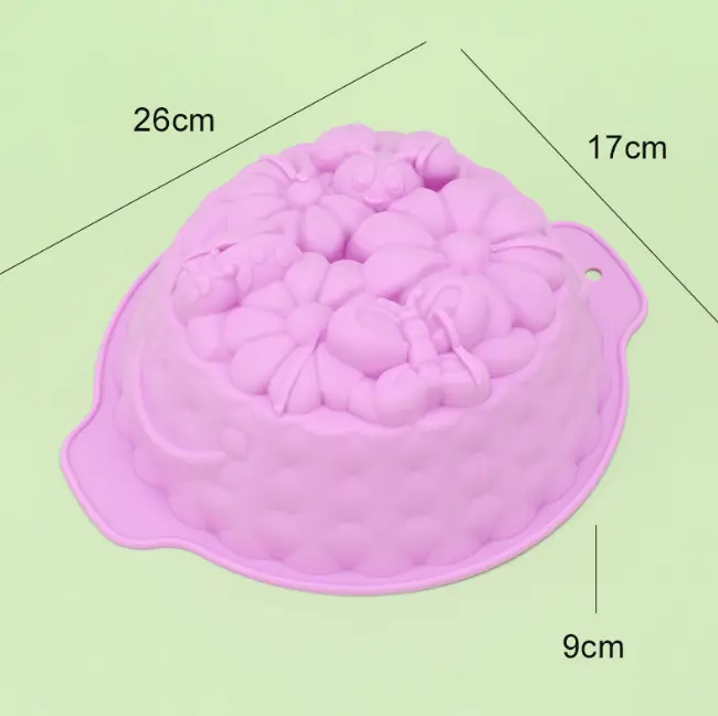 Butterflies with flowers shape Non-Stick Flexible Cake Mould