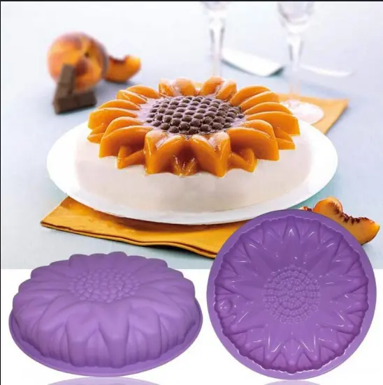 Sunflower shape Non-Stick Flexible Cake Mould
