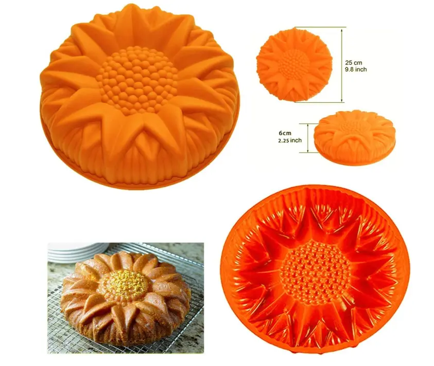 Sunflower shape Non-Stick Flexible Cake Mould