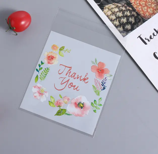 Thank You Theme 100pcs Cookie Candy Sleeve (size Large)