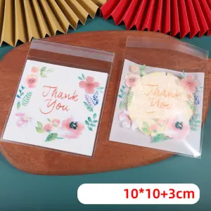Thank You Theme 100pcs Cookie Candy Sleeve (size Large)