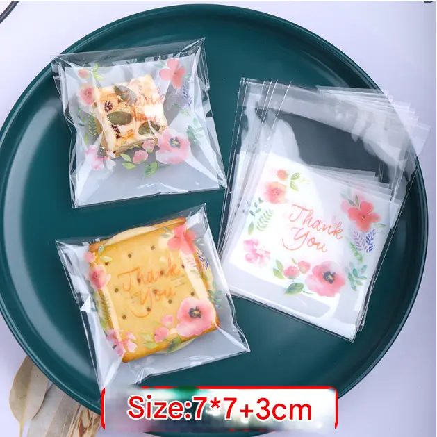 Thank You Theme 100pcs Cookie Candy Sleeve (size small)