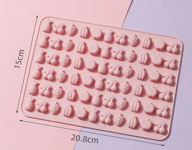 66 cavity Mini Fruits Silicone Mould Style 2