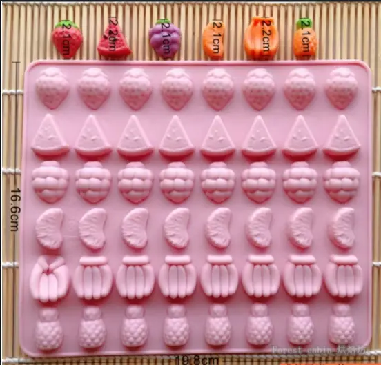 48 cavity Mini Fruits Silicone Mould Style 3