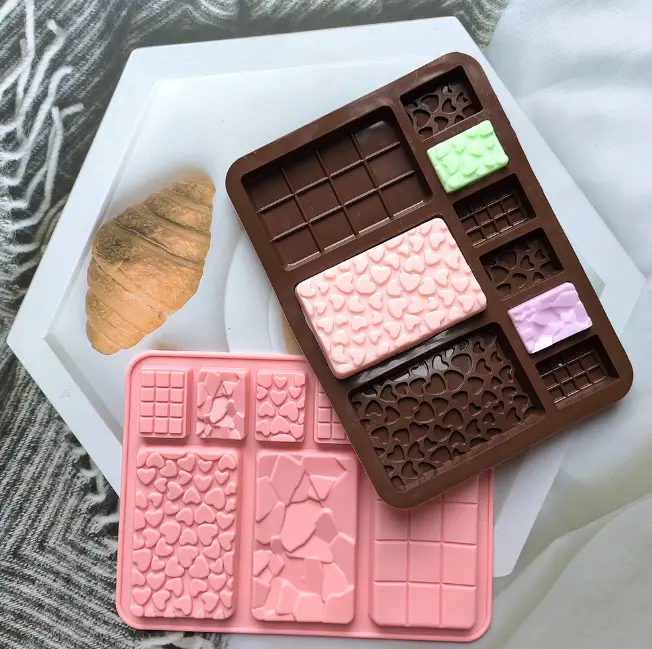All in One Bar Mould | 9 in 1 bar mould | Hearts,Broken,Cadbury Medium size mould