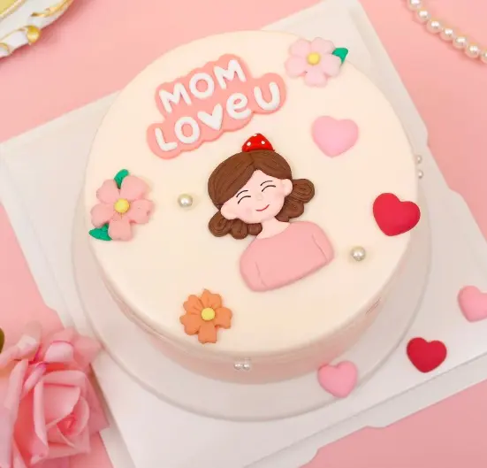1 pcs Mom Love you theme cake topper Style 3