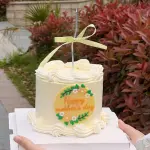 1 pcs Happy Mothers day decorated Round cake topper