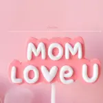 1 pcs Mom Love you theme cake topper Style 3