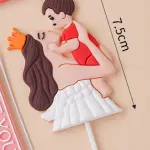 Mom holding child cake topper