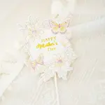 Floral Happy Mothers cake topper Style 2