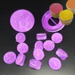 Cake Decor 14pcs Cupcake Decorating Set Cookie Plastic Fondant Cutter Gumpaste Cutter