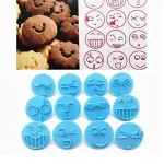Emoji Cookie Cutters Shapes Plastic Chocolate Candy Molds for Baking 13 pcs