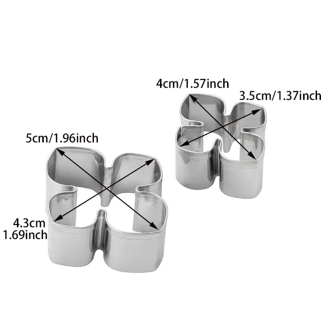 2 Pcs Hydrangea Petal Fondant Sugar craft Stainless Steel Cutter set
