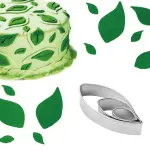 3 Pcs Leaf Fondant Sugar craft Stainless Steel Cutter set
