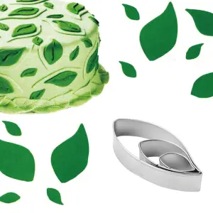 3 Pcs Leaf Fondant Sugar craft Stainless Steel Cutter set