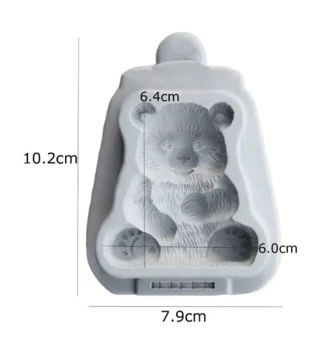 3D Panda Animal silicone mould