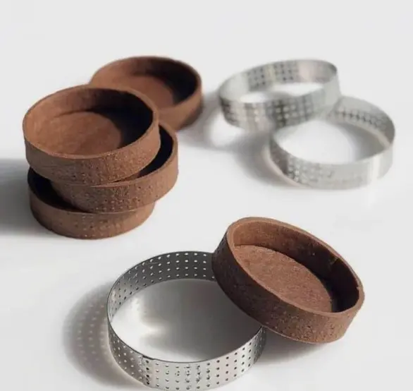 7 cm Perforated Stainless Steel Tart Ring (Copy)