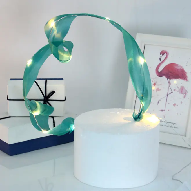 LED Light Ribbon Cake Topper