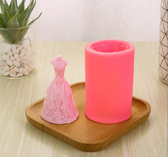 3D Wedding Dress Silicone Mould style 6