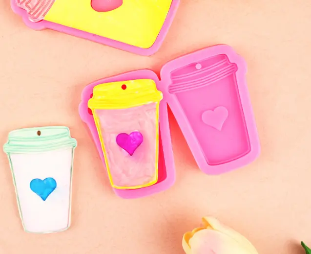 2 cavity Coffee Mug Silicone mould