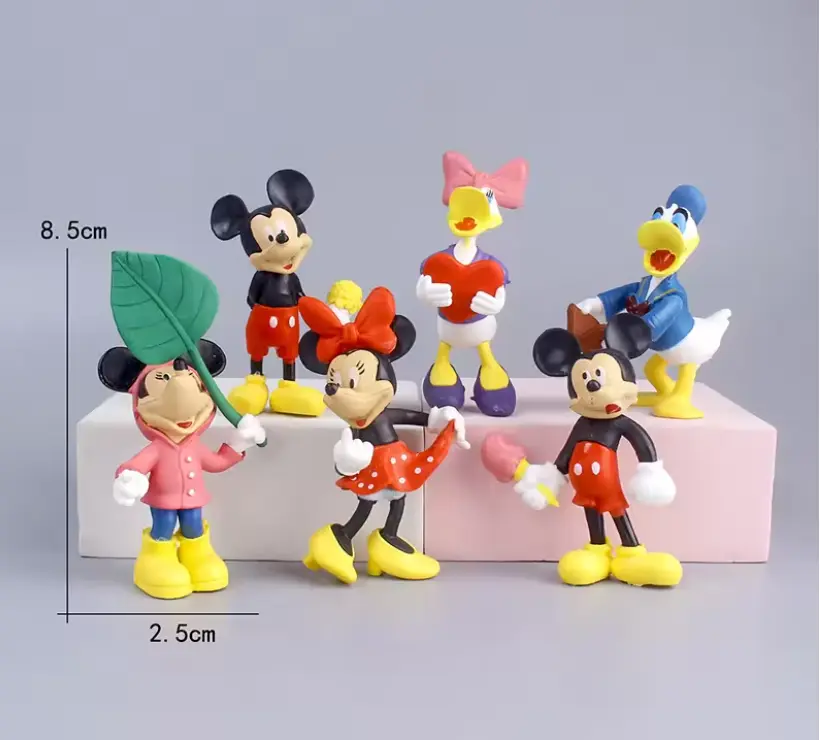 6 pcs Mickey Mouse Club House Cake Topper set