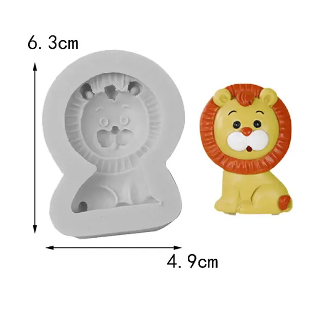 Lion silicone mould Style 2