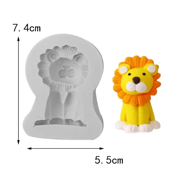 Lion silicone mould Style 3