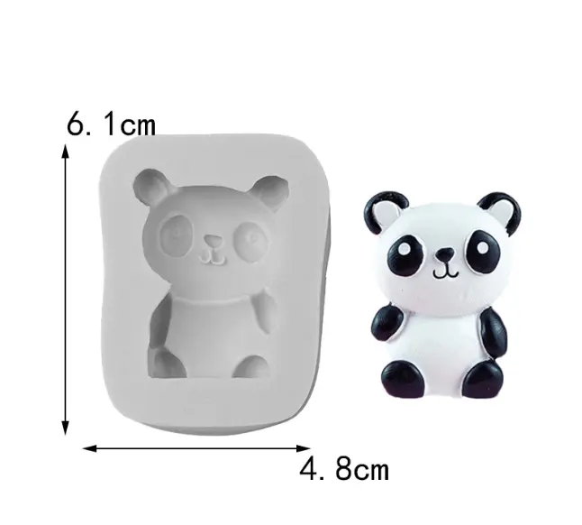 Panda silicone mould Style 2